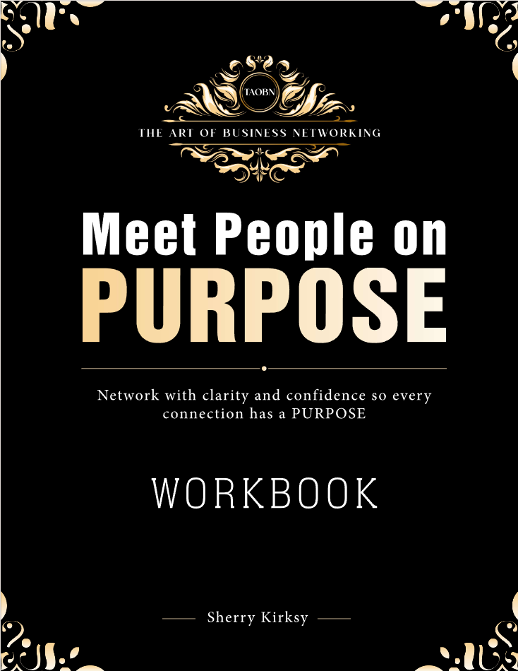 Meet People on PURPOSE Workbook cover by Sherry Kirksy